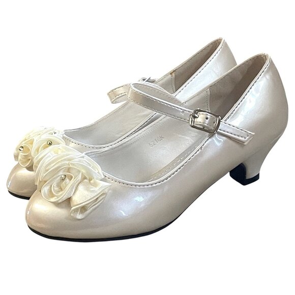 Other - Patent Leather Mary Jane Satin Rosette Flower Girls Dress Shoes 3-Pair Wholesale
